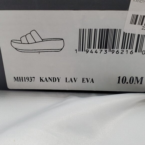 BNWT MIA Kandy Waterproof Platform Slide Sandal In Lavender Sz 10 - Picture 10 of 11
